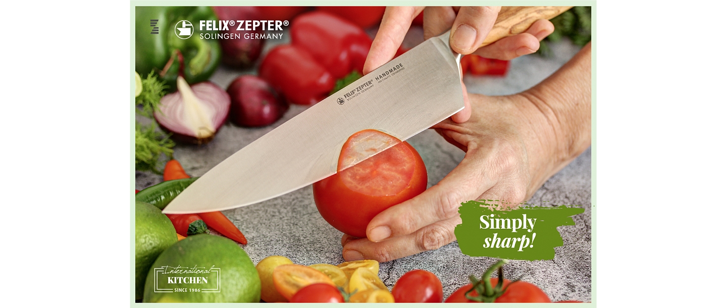 Knife Felix Solingen, Olive wood vegetable peeling knife